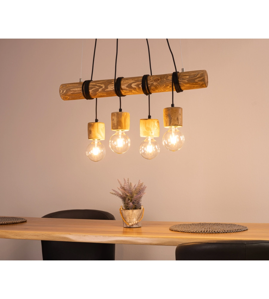 LAMPADARIO "TRABO" SOSPESO, 90X12X140 CM